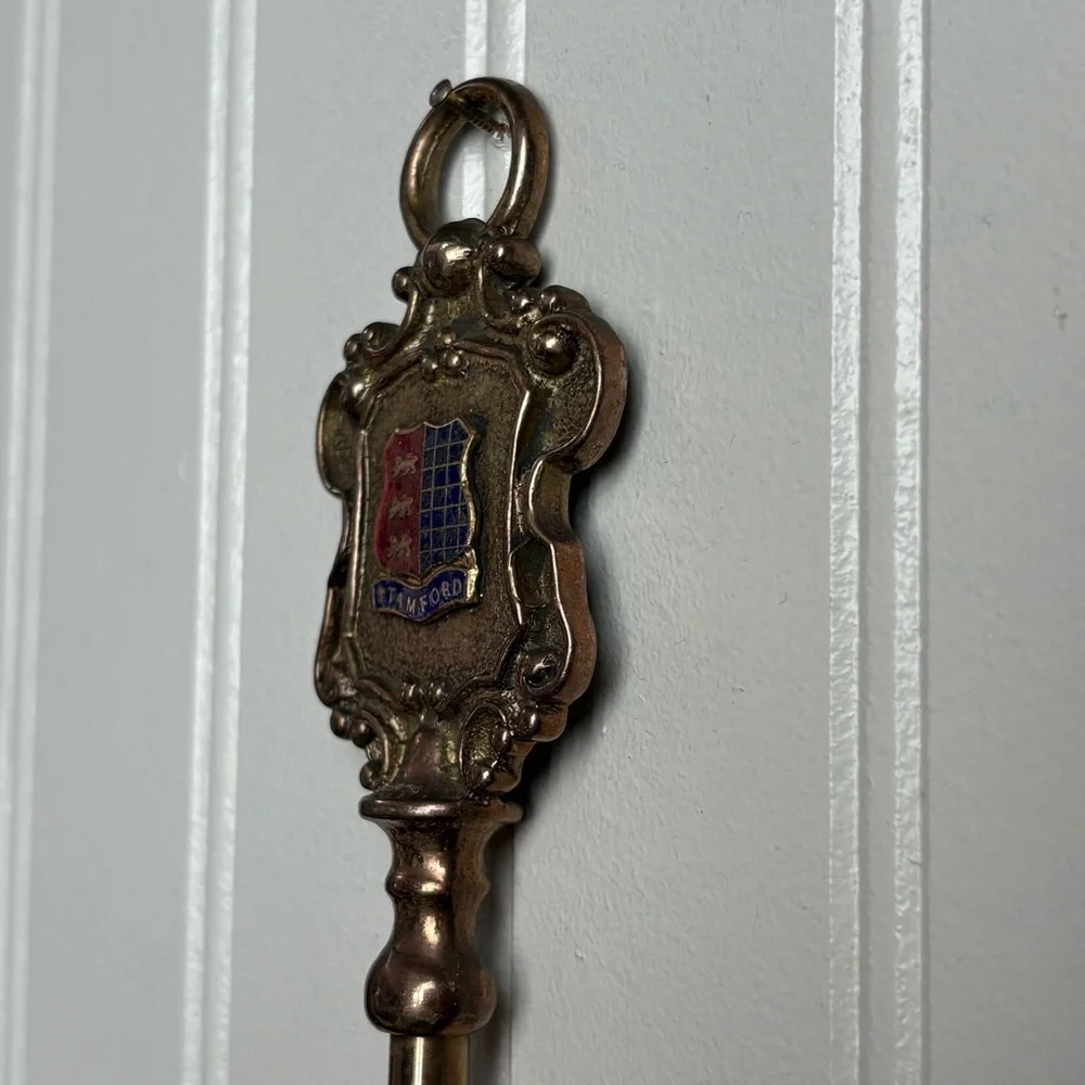 Vintage Peerage Brass Toasting Fork Fireplace Hearth Kitchen Wall Decor Stamford